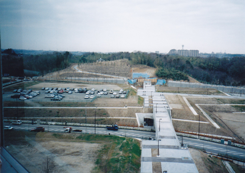 都筑区役所屋上から北方向