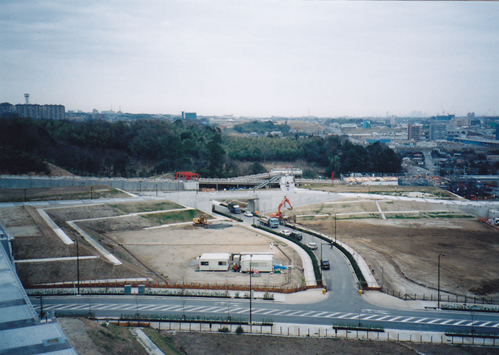 都筑区役所屋上から北北東方向