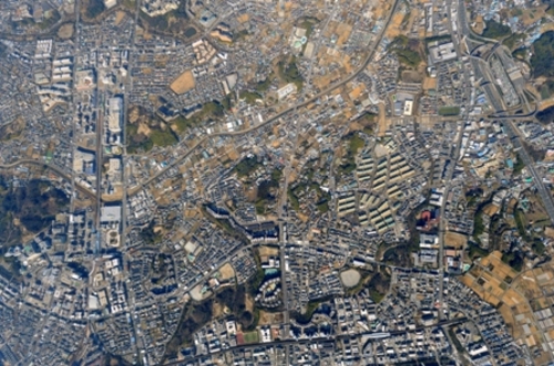 茅ケ崎中学校３０周年航空写真の画像