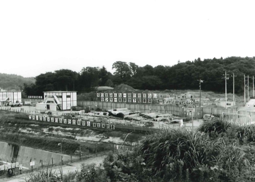 センター南駅地下駐車場工事現場の画像