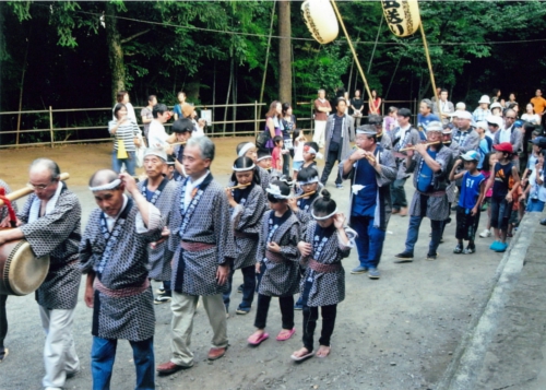 山田神社の虫送りの画像