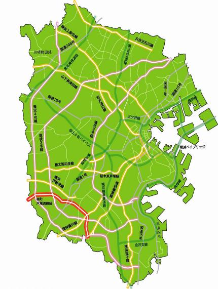 桂町戸塚遠藤線の地図