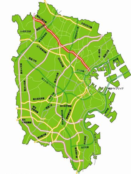 横浜上麻生線の地図