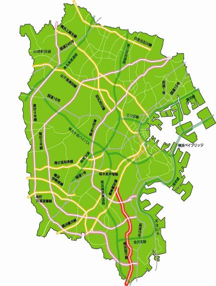 横浜逗子線の地図