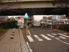 新浦島町側から見た旧橋の写真