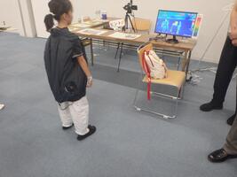 サーモカメラ体験の様子