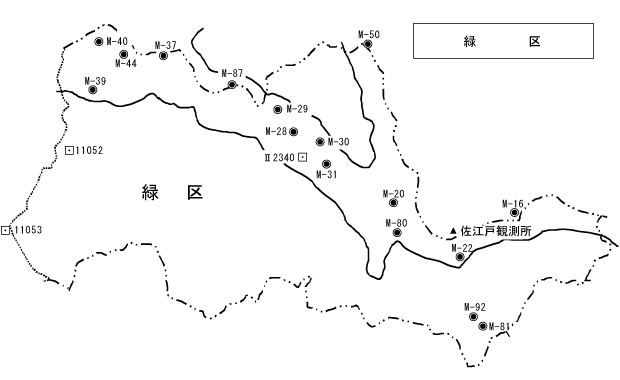 緑区水準点位置図