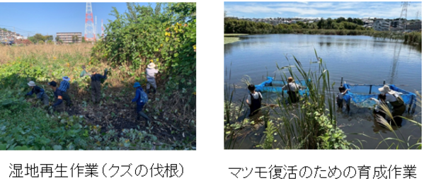 二ツ池公園愛護会の活動の様子