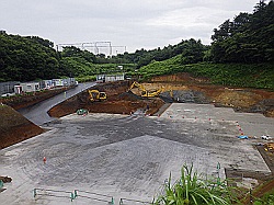 基礎コンクリート打設完了