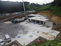 プレキャストブロック据付状況