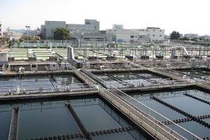 View of Hokubu No.1 Wastewater Treatment Plant