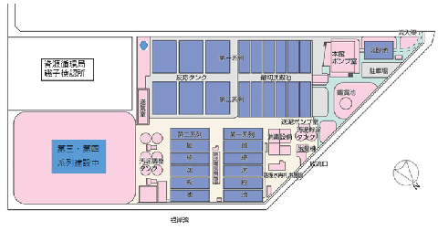 南部水再生センター平面図