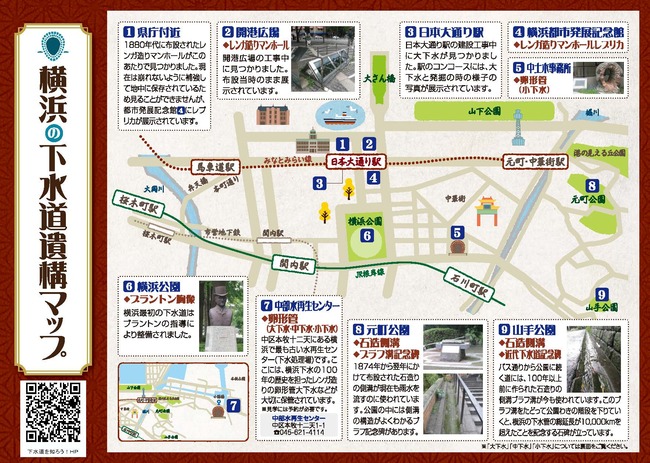 横浜市の下水道遺構マップ