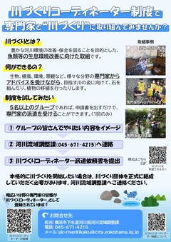川づくり団体結成前派遣チラシ