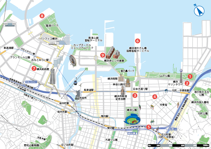 観光バス駐車場マップ画像