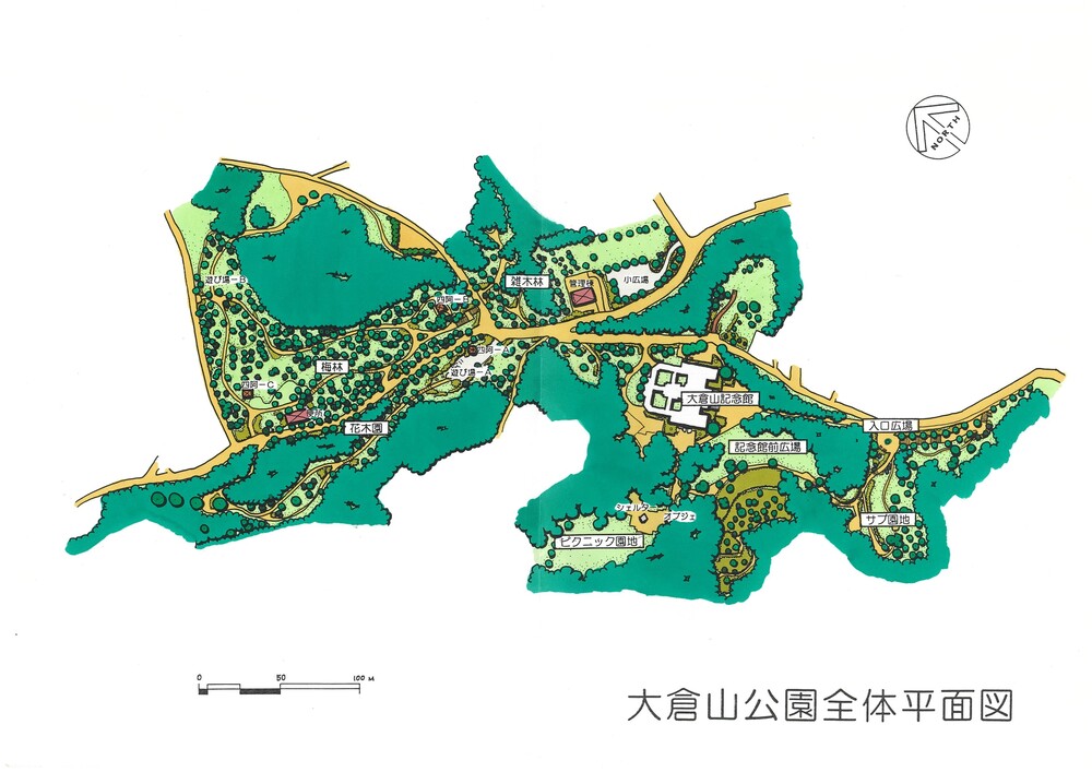 大倉山公園全体平面図
