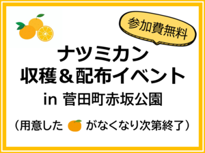 【NEW】ナツミカン収穫・配布イベント