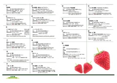 いちご狩りの横浜市内案内チラシ（一覧ページ）