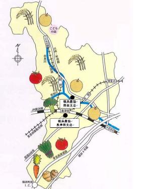 田奈恵みの里エリアマップ