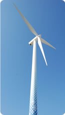 組み立て完成した風車の写真