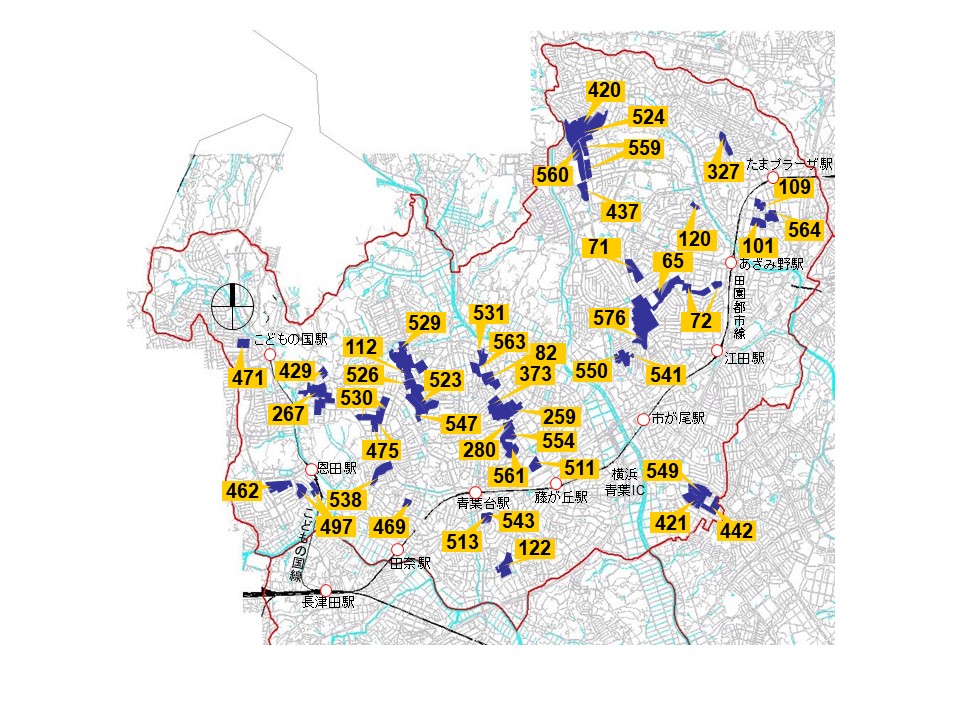 青葉区建築協定一覧画像