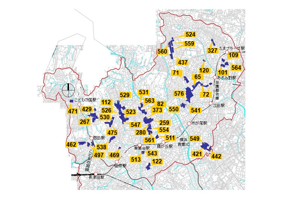 青葉区建築協定一覧画像