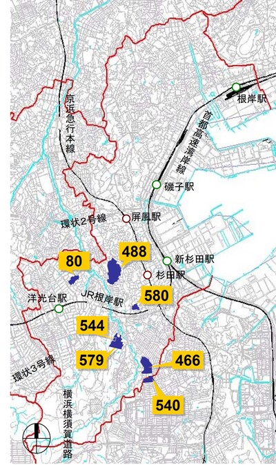 磯子区建築協定一覧の画像