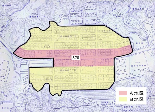 事前協議要望地区の画像