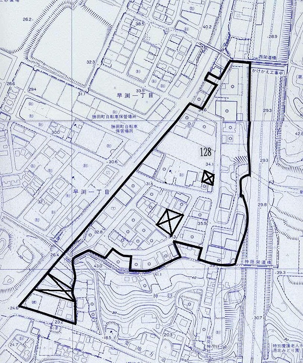 Shinyoshida Plant Warehouse Area Building Agreement Area Map