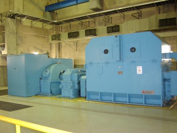 This is a photo of the exterior of the steam turbine.