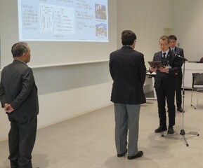 認定証授与式の様子です