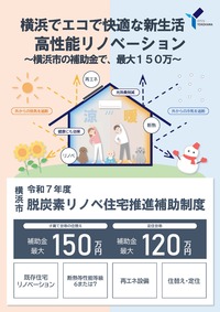 令和７年度脱炭素リノベ住宅推進補助制度チラシ