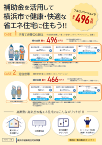 省エネ住宅補助金等一覧チラシ