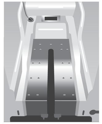 清掃しにくい複雑な形状をした機械浴槽のイラスト