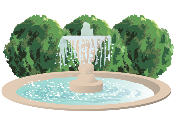 水景設備のイラスト