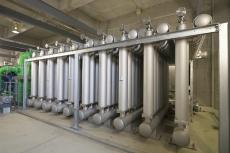 川井浄水場の膜処理装置（セラロッカ）の画像