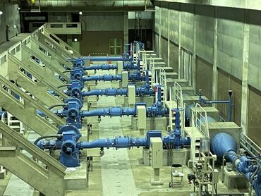 川井配水ポンプ場の写真