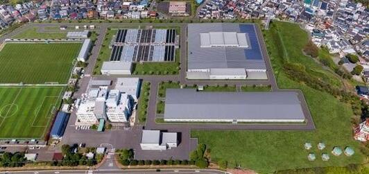 西谷浄水場の完成予想図