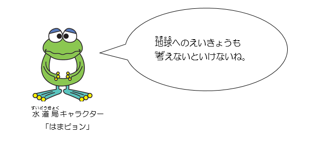 水道局キャラクター「はまピョン」