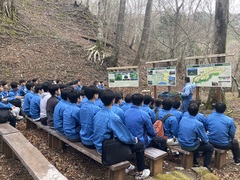 水源林保全の講義風景