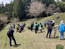 植樹体験の様子