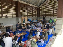 木工工作の様子