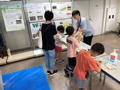 コースター作りの様子