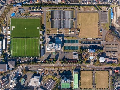 西谷浄水場の全体工事写真（令和４年12月）です。