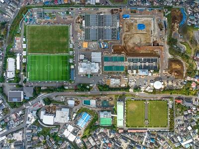 西谷浄水場の全体工事写真（令和７年10月）です。