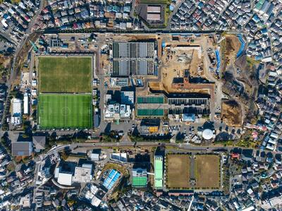 西谷浄水場の全体工事写真（令和７年11月）です。