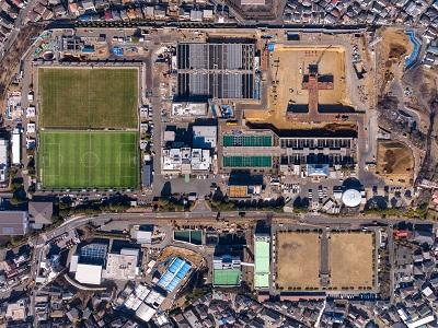 西谷浄水場の全体工事写真（令和８年１月）です。