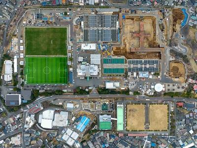 西谷浄水場の全体工事写真（令和８年２月）です。