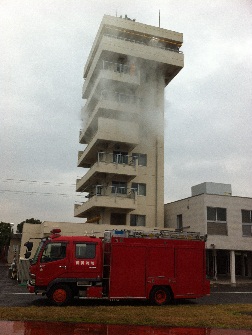 Firefighter training in Yokohama