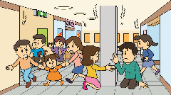 在地下通道中之时